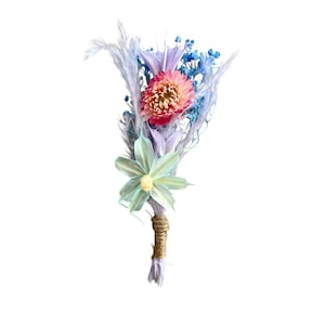 Dried Flower Wedding Boutonniere, Rustic Boutonniere, Dried Flower Lapel Pin, Boho Style Boutonniere, Lapel Pin For Men, Groom Pin