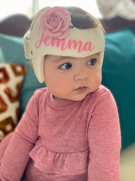 Handmade Helmet Bow Flower Cranial Helmet Bow Flower Doc Band