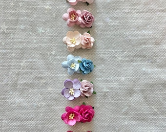 Flower Hair Clip Baby Girls, Girls Hair Clips, Baby Girl Hair Bows, Baby Hair Clip, Tiny Hair Clips, Baby Girl Clips