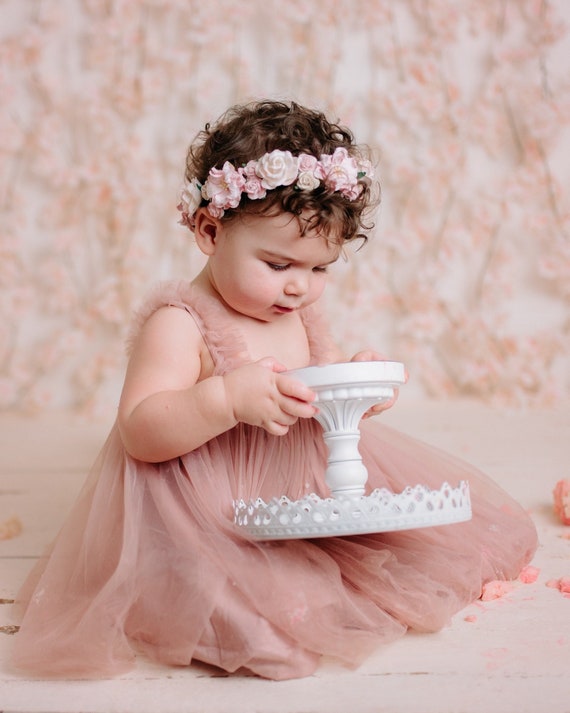 Corona de flores, corona de flores para bebés, corona de niña de flores,  corona de flores