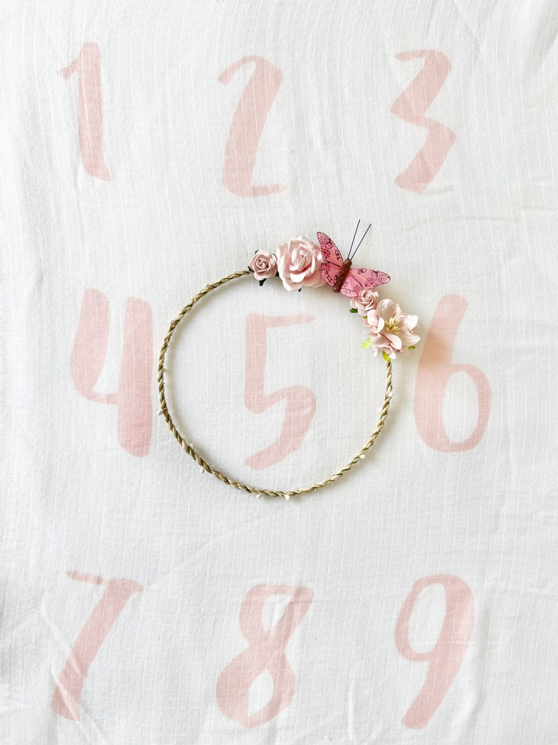 Butterfly Baby Monthly Milestone Blanket Number Marker Etsy