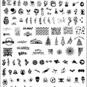 Cute K Big Christmas and Halloween Stamping Metal Plate with free gift of scraper&stamper