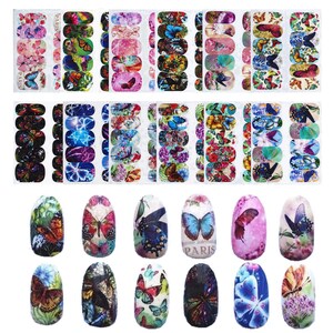 12 Sheets Nail Art Water Decal Water Transfere Sticker Sheet - Etsy