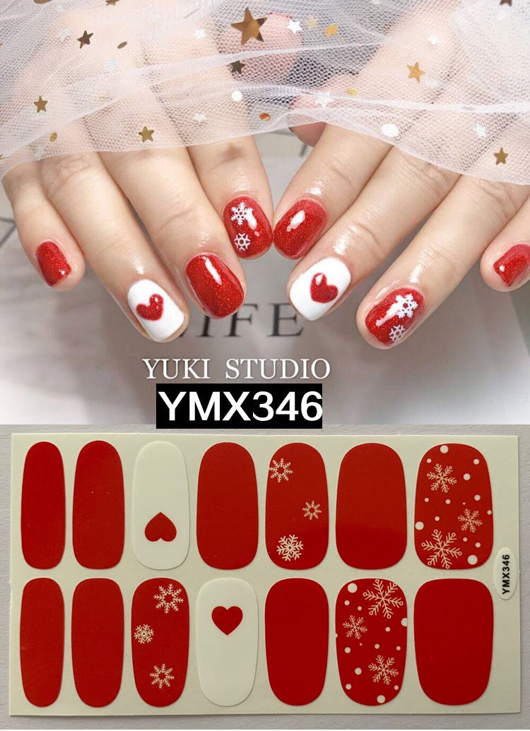 Nail Art Fullcover Sticker Sheet 14tips Sticker Polish Etsy