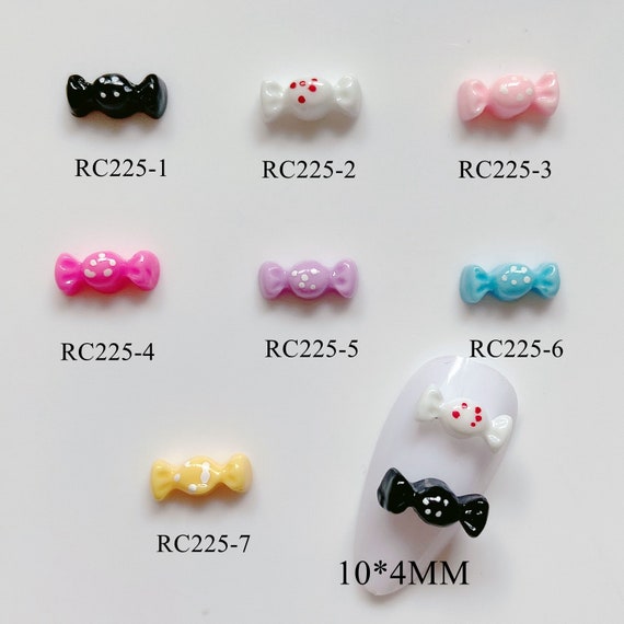 Buy 30pcs Cute Nail Art Candy Shape Resin Decoration Nail Art Online in  India 