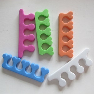 NA-29 1pair Toe Spacer Toe Divider Manicure Finger Seperator Tools Nail Art Accessories