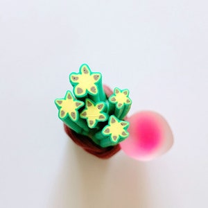 A-36 5PCS Star Fruit Polymer Clay Cane Stick DIY Accessory