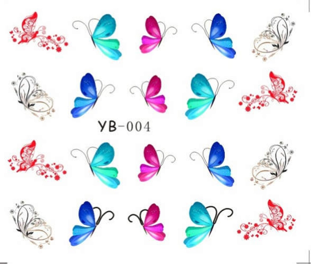 YB004 Nail Art Water Decal Nail Art Water Transfer Sticker DIY Nail