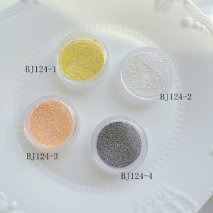 1box Nail Art Metal 0.4mm Beads Nail Art Mini Ball Beads 3g/jar BJ124