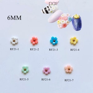 30pcs Cute Nail Art Resin Flower Shape Decoration DIY Nail Art Supply RF21