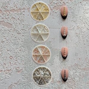 1Wheel Metal Stud Half-Ball Mini Stud Nail Art Metal 3D Charms