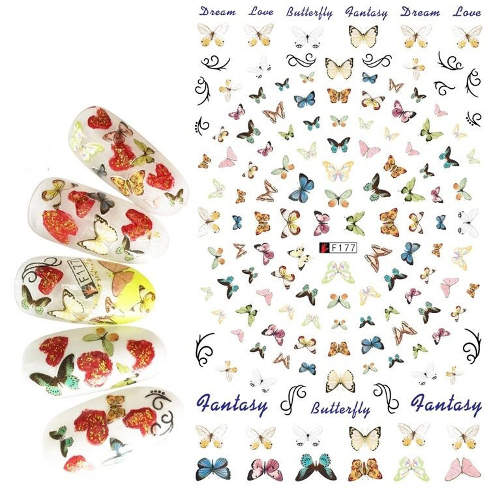 1pc Nail Art Butterfly Sticker Spring Summer Butterfly Designs Etsy