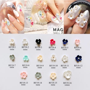 30pcs Cute Nail Art Resin Flower Shape Decoration DIY Nail Art Supply RF19