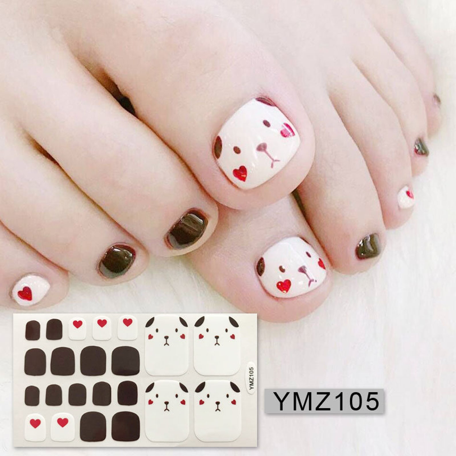 1PC Toenail Art Fullcover Sticker Sheet for Toenail Sticker Etsy UK