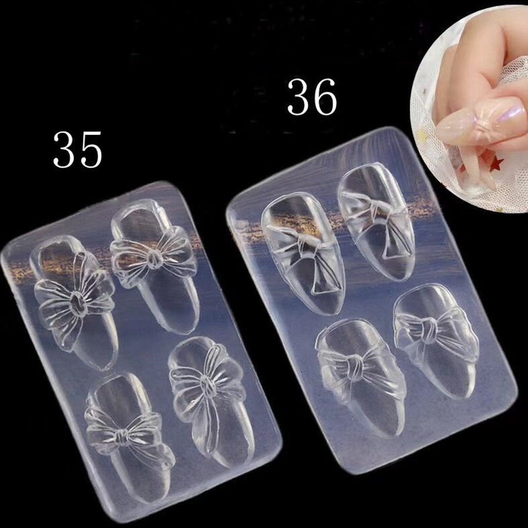 1PC Nail Art 3D Acrylic Mold Acrylic Powder Mold Nail Art DIY Silicon