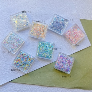 1box Nail Art Glitter Pieces Decoration Mixed Round Glitter Nail Art Deco BJ117