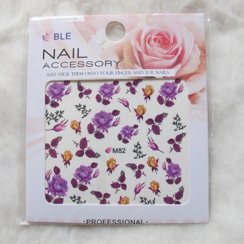 M82 Nail Art Water Decal Nail Art Water Transfer Sticker DIY Etsy