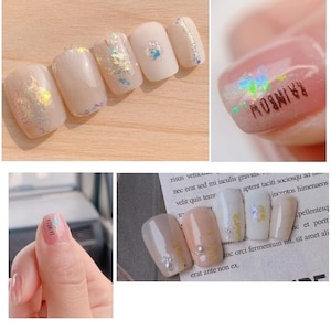 1jar Mermaid Effect Squama Color Nail Glitter Pieces Nail Art Decoration BJ84