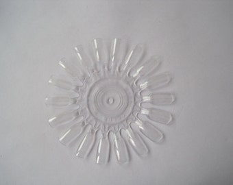 NA-01 nail art Round Shape Transparent Polonais Tip Display Wheel nail art design display nail display