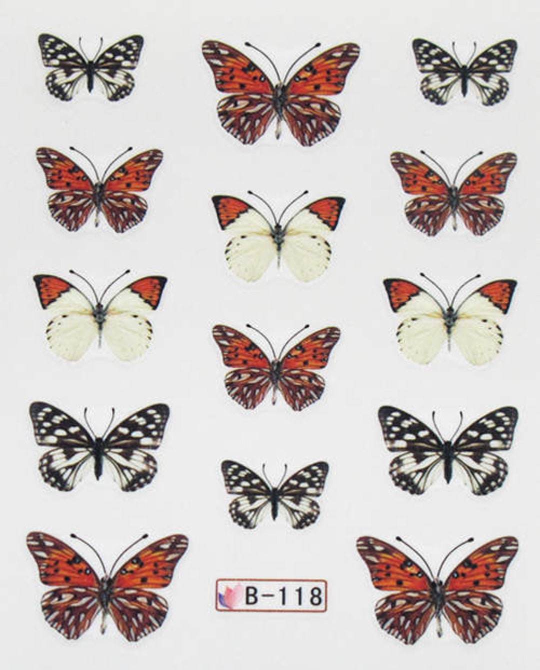 Kit De 3 Planches De Stickers Décalques Pour Ongles - Motifs Variés - Références STZ-615/656/618