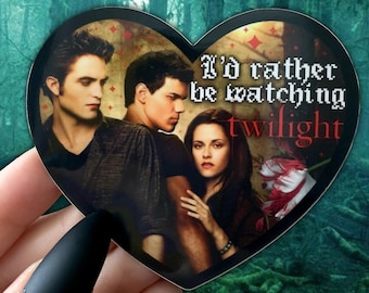 Twilight vinyl decal heart twilight saga sticker for hydroflask laptop car etc