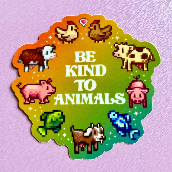 Soyez Gentil Avec Les Animaux Stardew Valley Decal Droits Des Etsy France