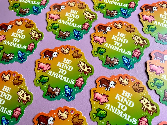 Soyez Gentil Avec Les Animaux Stardew Valley Decal Droits Des Etsy France