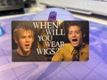 When will you wear wigs elijah wood sticker lord of the rings decal fellowship of the ring will you wear wigs lotr fandom fantasy interview