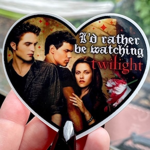 Twilight vinyl decal heart twilight saga sticker for hydroflask laptop car etc