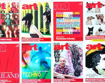 12 x Art 1999, 12 Kunstmagazine,12 Kunsthefte, Jahrgang 1999, vintage