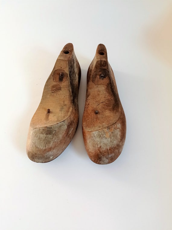 2 left shoe lasts antique, Gr. 39, vintage shoe la