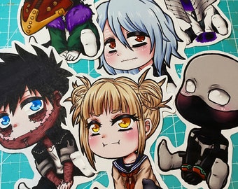 Anime Chibi Stickers - Villains