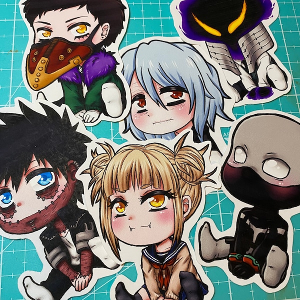 Anime Chibi Stickers - Villains