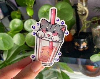 Stickers Bubble tea Mignons - Chat et Panda