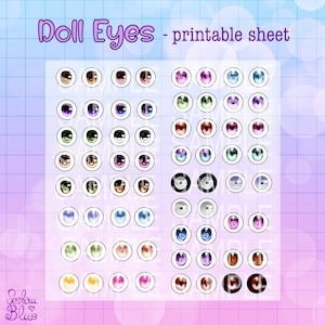 Doll Eyes - Printable sheet