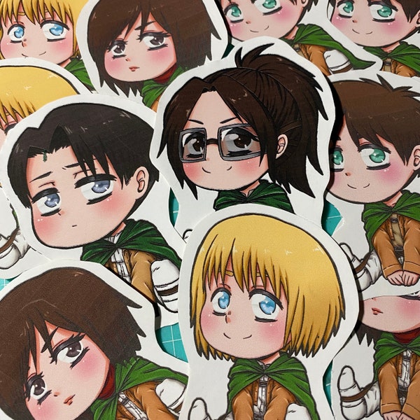 Anime Chibi Stickers - Soldats