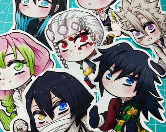 Anime Chibi Stickers - Pilliers