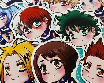 Anime Chibi Stickers - Elèves