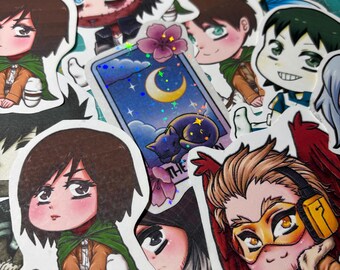Chibi Anime Stickers - Grade B, Minor Defects