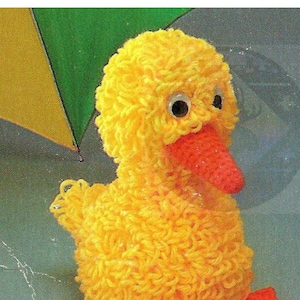 PDF Instant Download Vintage Pattern Danny Duckling Amigurumi Crochet Pattern Duck Easter