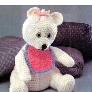 PDF Instant Download Vintage Pattern Teddy Bear Amigurumi Crochet Pattern
