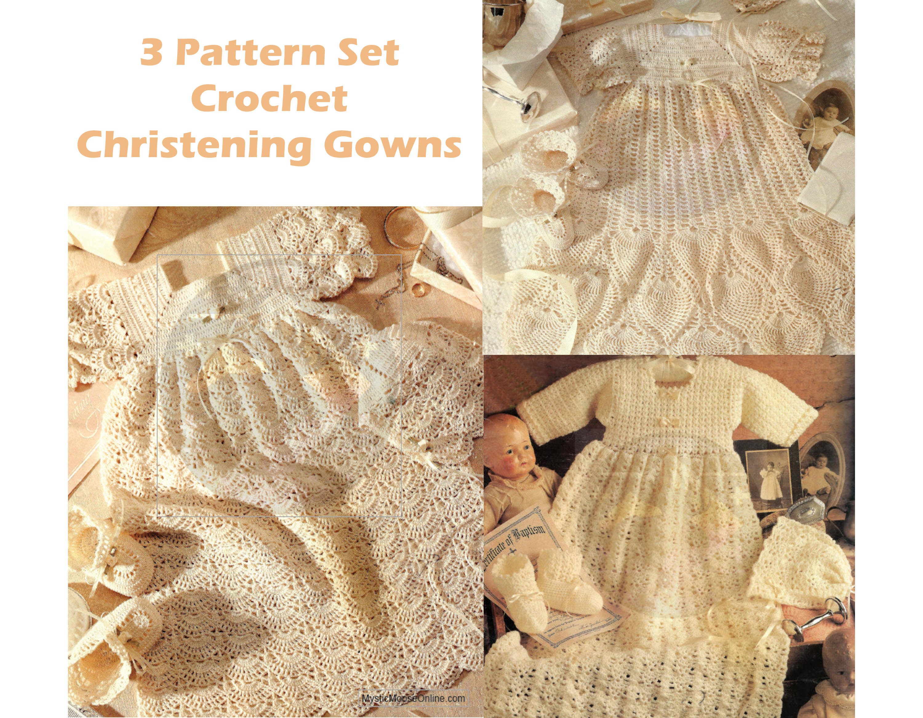 Make a Christening Gown or Baptismal Dress for Baby