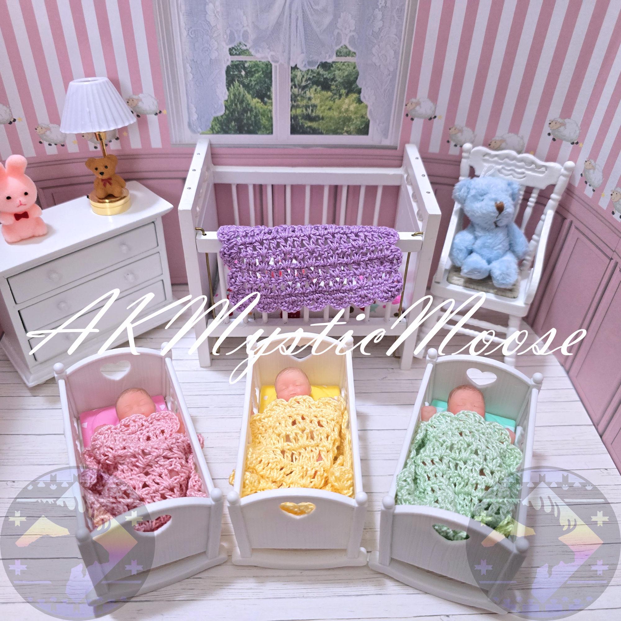 65 Colors!! Tiny 3"x3.25" Blanket for 2.5" Surprise My Mini Baby and Similar Sized Dolls - Doll and Accessories NOT Included