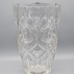 1960s Czech Glass Vase - Sklo Union - Chunky Optic Vase