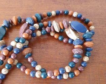 Vintage Bead Necklace - Boho Necklace