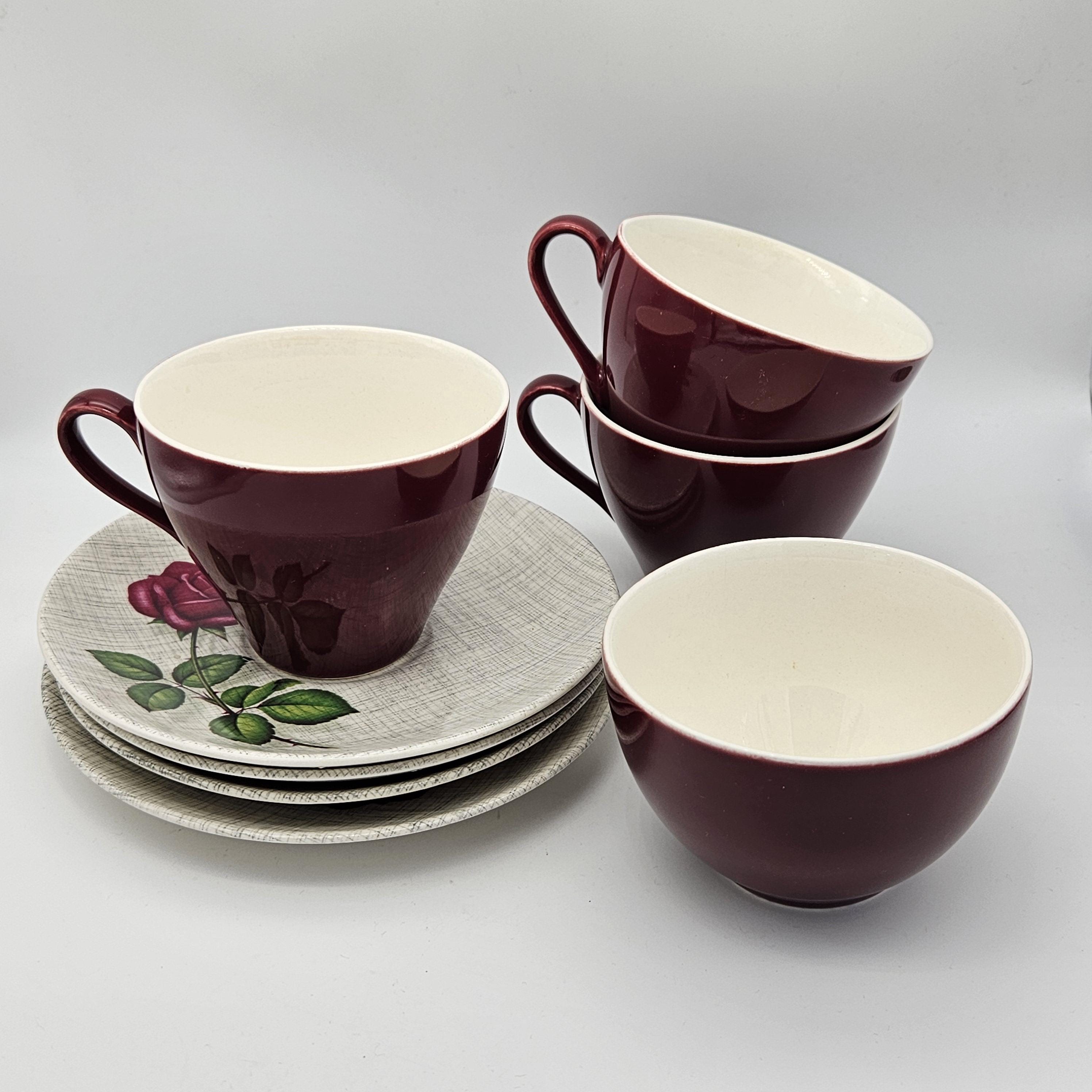 Théière Anglaise vintage Studio J & G Meakin England Porcelaine fleurs