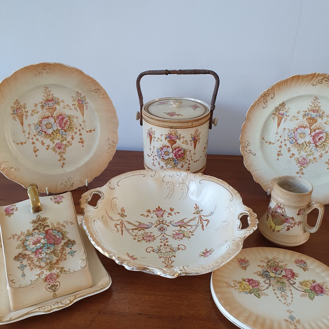 Crown Devon Blush Art Nouveau Teapot Stand Wye Etsy