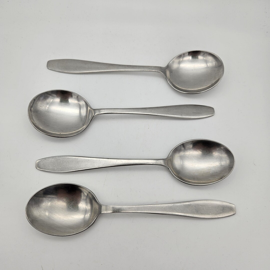 Vintage Old Hall Stainless Steel Spoons – Campden Pattern, England