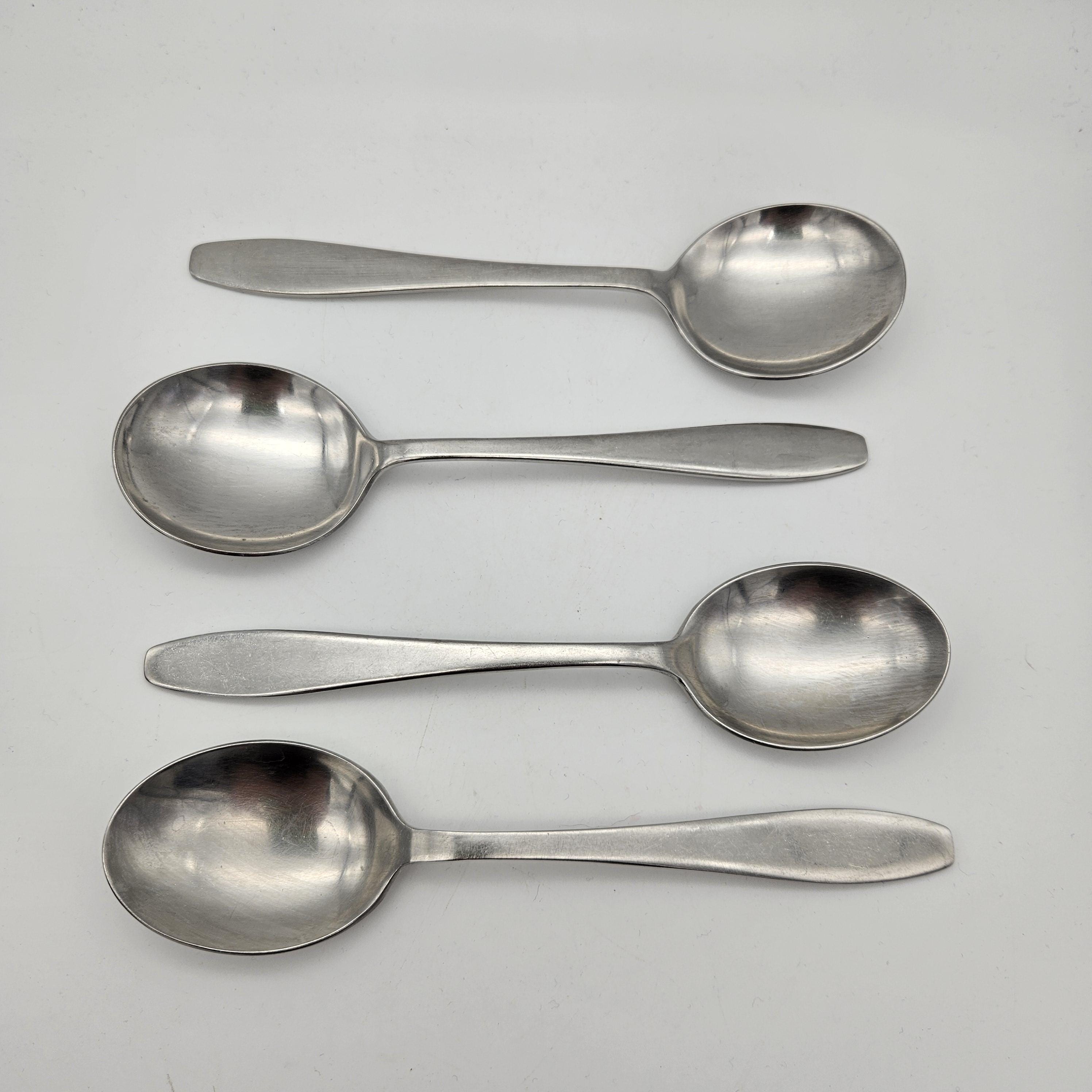 Vintage Old Hall Stainless Steel Spoons – Campden Pattern, England