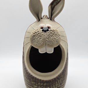 Muggins Pottery Rabbit Toothbrush Holder